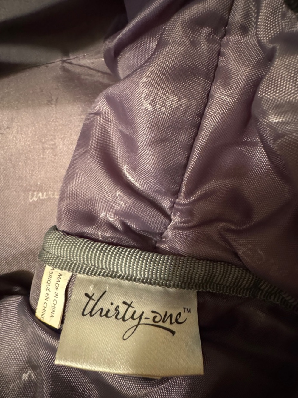 Thirty one Black and Cream Polka Dot Travel Duffel Bag - Picture 14 of 15